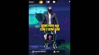 skins para 4x4 com bon&eacute; azul #combina&ccedil;&otilde;esff #freefire #skinsgratis