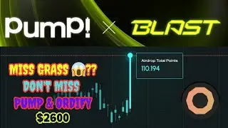 😱 You Miss $Grass | Pump | blast backed project | pump airdrop | Ordify Airdrop | socialfi airdrop