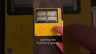 Unboxing new PLAYDATE games! New games each Monday - gift box opening animation!