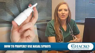 How to Properly Use Nasal Sprays [Chacko Allergy]