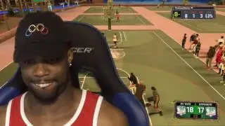 WE BOTH GOT CROSSED OVER AND EXPOSED BY A TRASH TALKING KID! NBA 2K17 MYPARK GAMEPLAY
