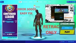 (project retrac) How to fiix error code 30005