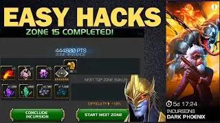 Easy Hacks For Dark Phoenix Incursion Easy Way To Zone 15 Hearthackermcoc