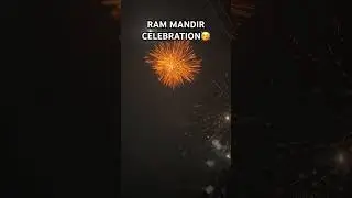 AYODHYA TEMPLE OPENING CELEBRATION 🙏🥳 #ayodhya #rammandir #jayshreeram #hindu