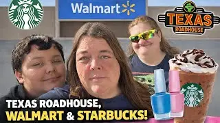 Friday Fun Vlog: Texas Roadhouse Lunch, Walmart Nail Polish Haul & Starbucks Dubai Chocolate Latte!