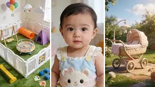 Baby cradle stroller with built-in sleep-inducing function, freeing up mom's hands