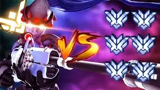 1 Grandmaster vs 6 Top 500/GM players as Widowmaker ONLY - Overwatch