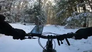 Welcome Back Fat Biking Fun #outdoorfun #fatbiking #trailriding #mountainbike #winterfun #snow #mtb