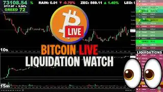 🔴 Bitcoin LIVE Chart & Liquidation Watch