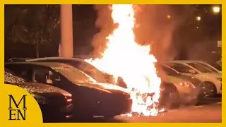 Emergency services rush to Trafford Centre as fire breaks out on car park