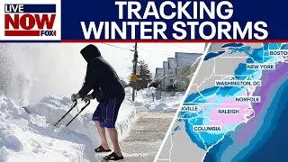 Tracking nor'easter, bomb cyclone off East Coast as winter storms continue