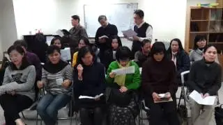 Hymn# 28 The Love of God is greater far (hall 41 of the church in Taipei)