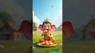 When Ganesh Ji Ate All the Laddus 😲| #GaneshJi #KrishnaJi #3DAnimation #KidsStory #Laddu #a #viral