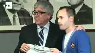 Iniesta, siempre con Dani Jarque