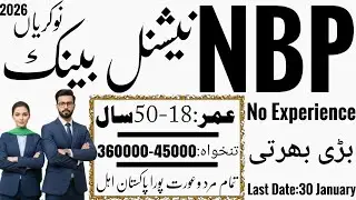 NBP Jobs 2026 😱 National Bank of Pakistan Latest Jobs | OG-III, OG-II, AVP, VP | Apply Now