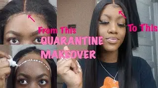 Quarantine Makeover; How to Re-Install your closure wig | FRONTAL EFFECT