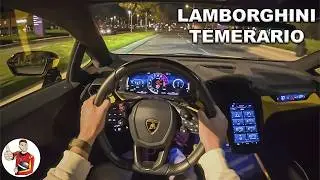 2026 Lamborghini Temerario POV Night Drive (3D Audio)(ASMR)