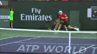 Haas Hits Hot Shot Past Federer
