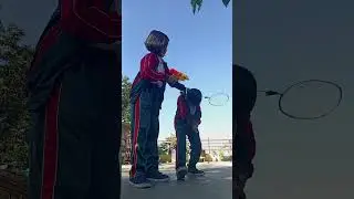 Axma n Axel Playing batmintion