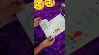 🎊birthday card 🎊,, DIY short video,, Sanaya Rathore,, radhe ki dasi channel,,,