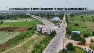 DTCP Approved Open Plots situated beside Amazon Data Center along Srisailam Highway in Telangana.