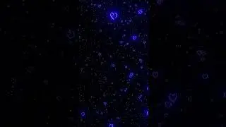 Blue Neon Hearts Beating - Right click to Turn loop on 👌Enjoy #PiSshorts