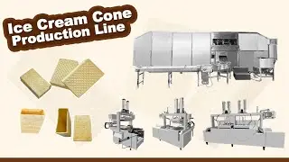 Automatic Square Wafer Cone Line Solution|Fully Automatic Ice Cream Wafer Cone Production Line LPG