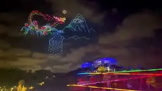 千架无人机表演定制3D动态造型空中飞行表演