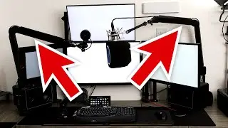 Elgato Wave Mic Arm - Premium Microphone Boom Arm That Reaches Over The Top Of A Computer Monitor!