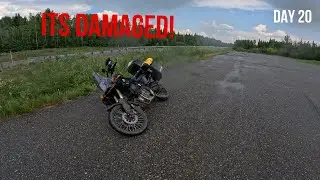 I dropped my bike!!!! Yamaha Tenere 700 to Alaska Ep: 17.