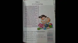 MY LITTLE BROTHER POEM ...Anonymous..English grammar book by prachi publications..hindi explaination
