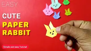 How to make an easy paper Rabbit | Cute paper Rabbit craft for kids | Origami cute Rabbit 