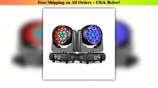 19x15W Beam Moving Head Light 4IN1 RGBW LED Wash Zoom Stage Light DMX Effect for DJ Disco Party