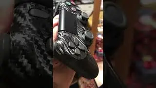 Carbon fiber wrapped PS4 Controller