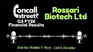 Rossari Biotech Ltd Q3 FY26 Earnings Conference Call | Management Commentary & Financial Insights