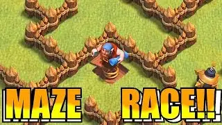 MASTER BUILDER MAZE!! | Clash of clans | ROUND 2 RACE!!