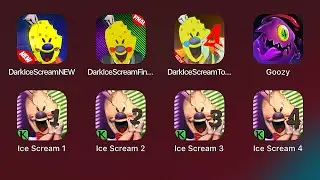 ICE SCREAM 4,3,2,1, GOOZY, DARK ICE SCREAM НОВЫЙ, DARK ICE SCREAM ФИНАЛ (ИГРЫ ДЛЯ IPAD)