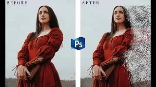 How to Create Dispersion Effect using Brush Tool in Photoshop