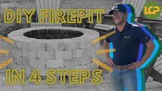 DIY Backyard Firepit Install - 4 Easy Steps