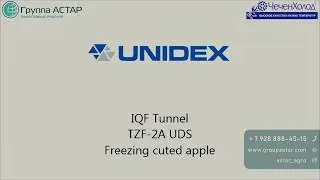 Unidex Tunnel freezing нарезанные яблоки