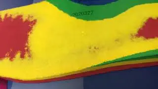 UV laser marking machine mark on EVA foam