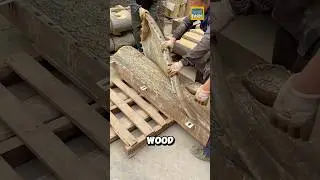 Как китайцы превращают бетон в дерево? #дерево #шорты