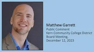 KCCD Board Meeting - Dec. 12, 2023