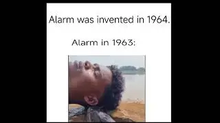 Alarm in 1963💀#funny#memes#alarm#fish