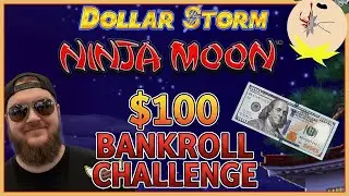 Taking On Dollar Storm Ninja Moon Casino Slot With $100 Bankroll!