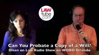 Can you probate a copy of a will?