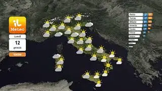 Domenica 11 gennaio 2026 Previsioni meteo Italia di domani