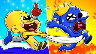 Hot vs Cold Challenge with Player! - Roblox Rainbow Friends Animation