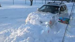 Subaru Outback = snow plow