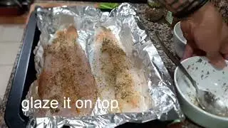 Baked Basa Fillet w/ lemon Oregano